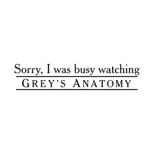 Watching Grey’s Anatomy T-Shirt