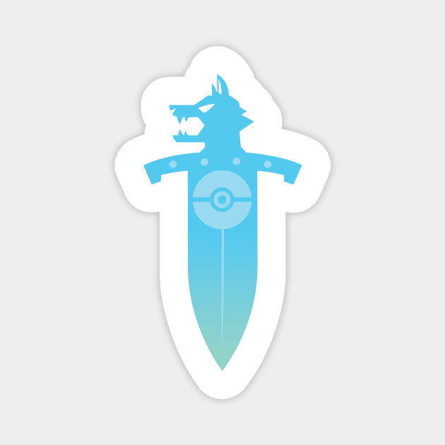 Pokemon Sword Logo With Pokeball Pokemon Sword Aimant