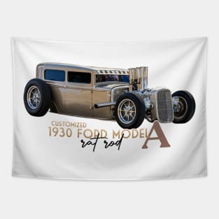 Customized 1930 Ford Model A Rat Rod Tapestry