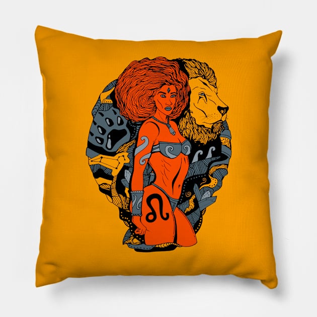 Orangrey Leo Beauty Pillow by kenallouis