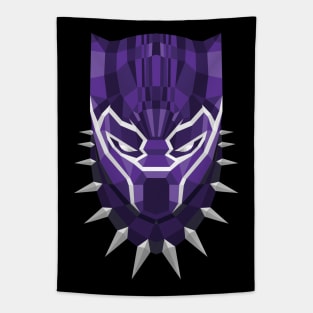 Geometric Panther Head Tapestry