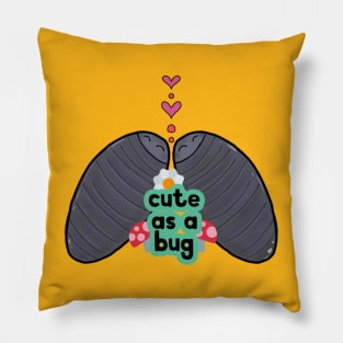 Roly poly pill bugs Pillow