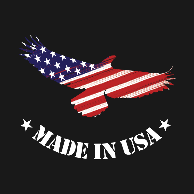 Made in USA Eagle Eagle American Flag TShirt TeePublic