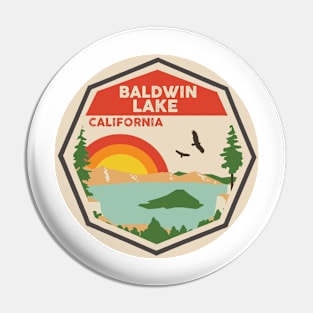 Baldwin Lake California Colorful Scene Pin