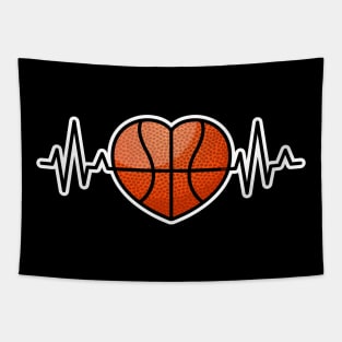 Basketball Heartbeat Tapestry