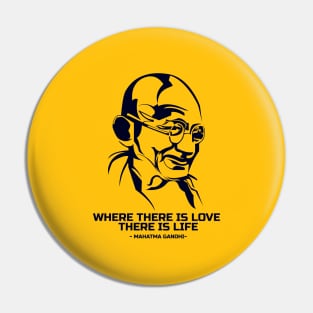 Line art Mahatma Gandhi and his best quotes Pin