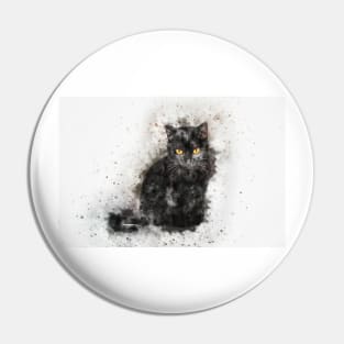 black cat Pin