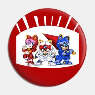 samurai pizza cats ecopop art cartoon Pin