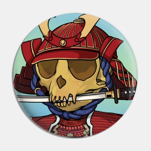 Samurai - Tamarin Skull Pin