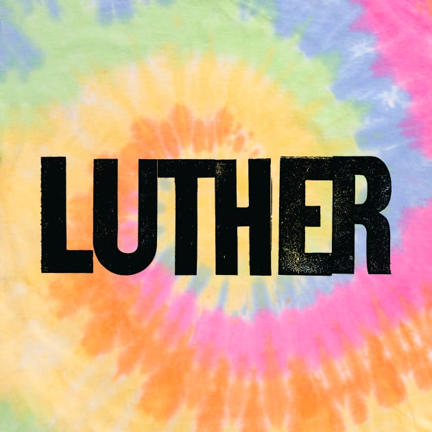 Luther Logo (Black) by GraphicGibbon