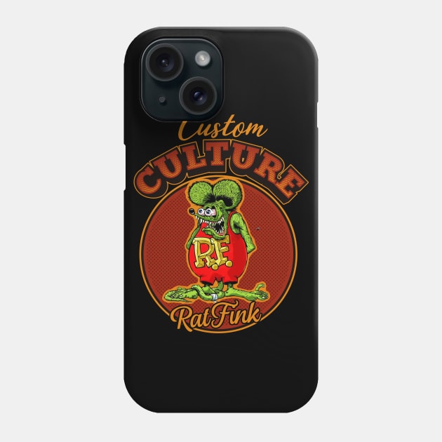 Custom Culture Rat Fink Phone Case by funkymonkeytees