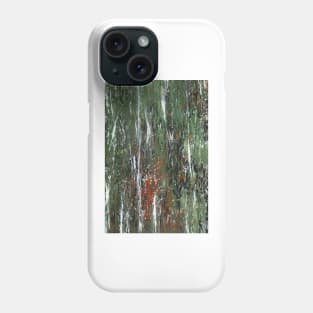 Moss and lichen on fencepost II/III Phone Case