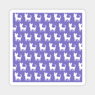 Chihuahua silhouette print (large) lilac Magnet