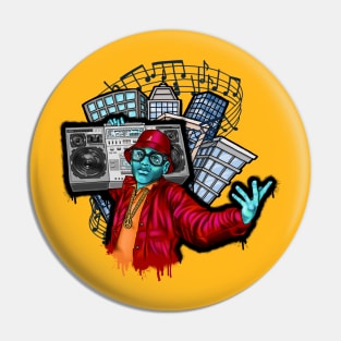 Hip Hop on My Radio Pin