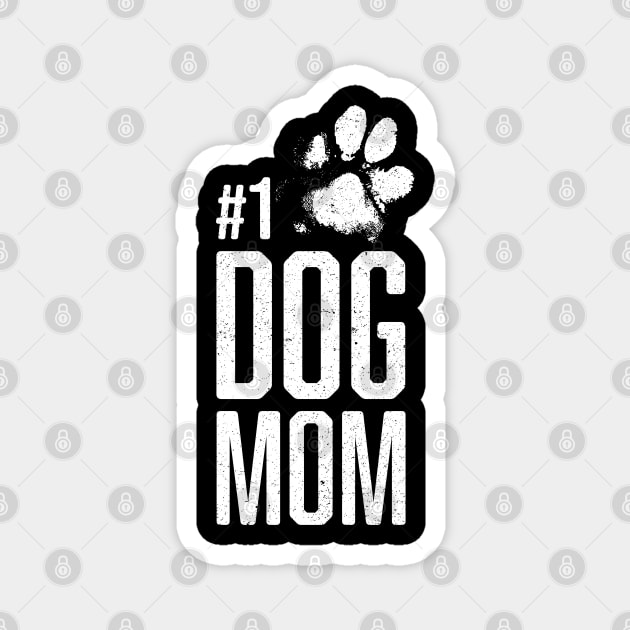 #1 Dog Mom - Number One Dog Lover Gift Magnet by Elsie Bee Designs