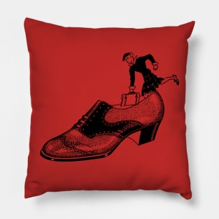 Girl in Wrong Shoe Pillow