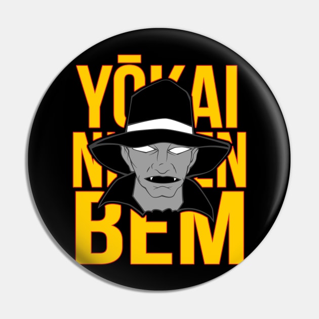 Yokai Ningen Bem Pin by IndiesignTees