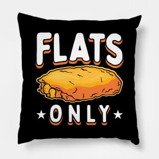 Flats Only Chicken Wings Pillow