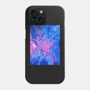 Blueberry Blitz Acrylic Pour - Fluid Painting Phone Case