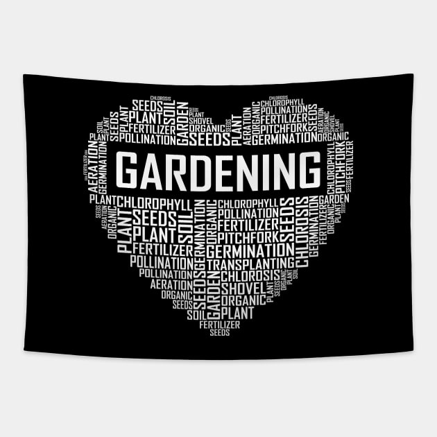 Gardening Heart Tapestry by LetsBeginDesigns