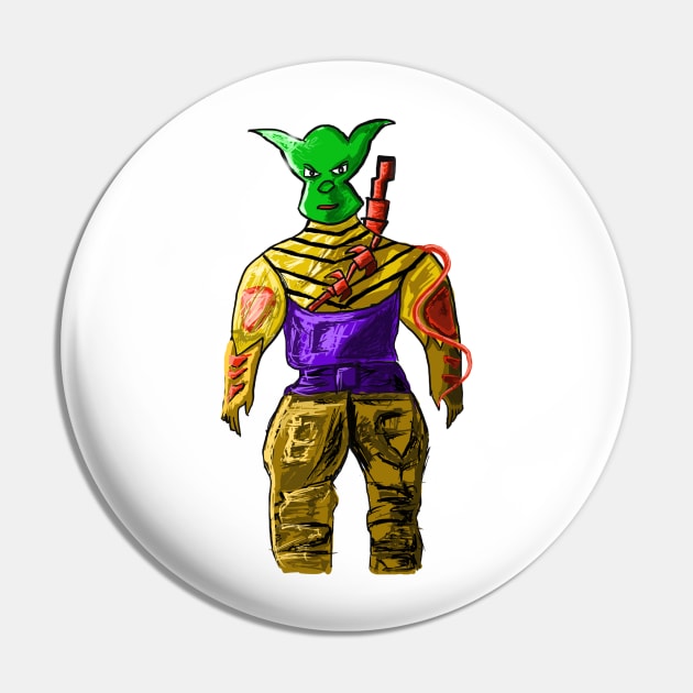 Space Warrior Pin by Joker & Angel