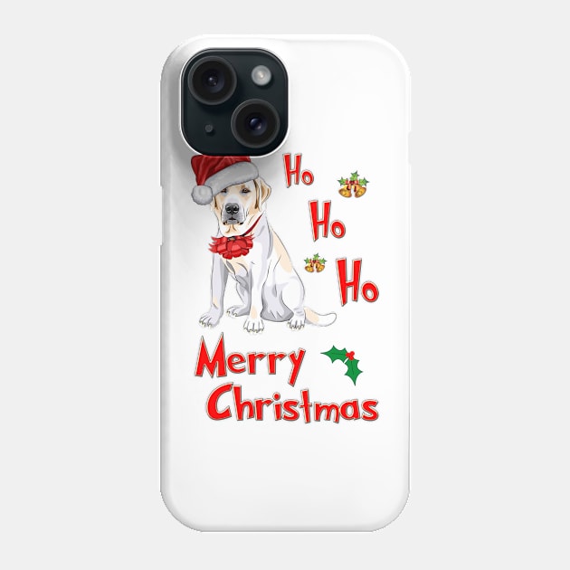 Ho Ho Ho Merry Christmas Labrador! For Labrador Retriever Dog Lovers! Phone Case by rs-designs