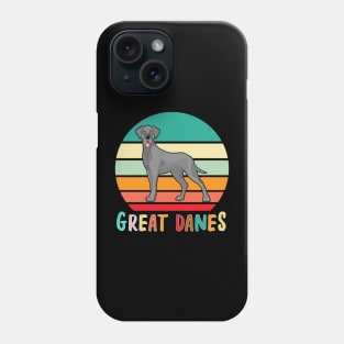 Vintage Retro Great Danes Phone Case