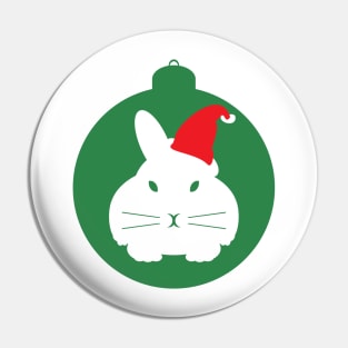 Holiday Bunny Beacon CuteRabbit on an Ornament Pin