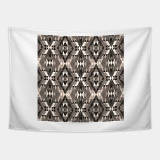 Geometric Diamond Motif Tapestry