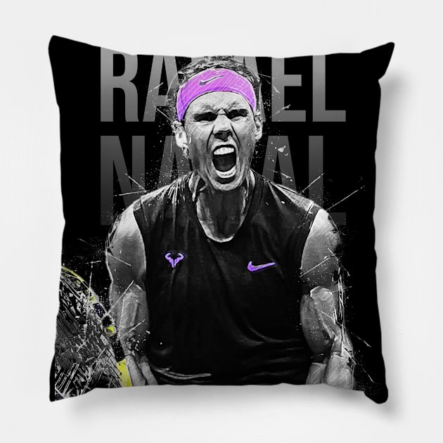 Rafael Nadal Pillow by Creativedy Stuff