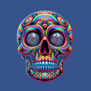 trippy rave skull T-Shirt