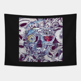 Cyber skull Tapestry