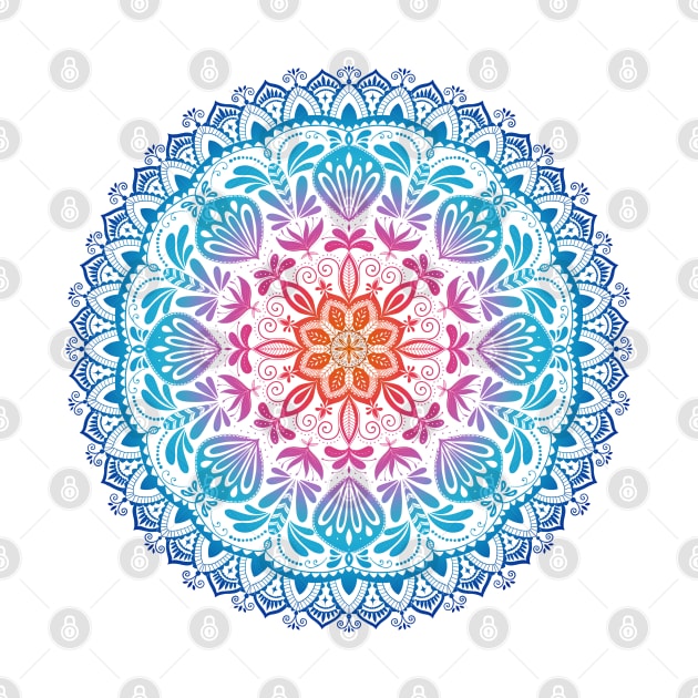 Rainbow mandala by CalliLetters