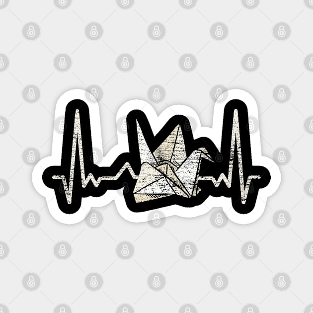 Heartbeat Origami Magnet by ShirtsShirtsndmoreShirts