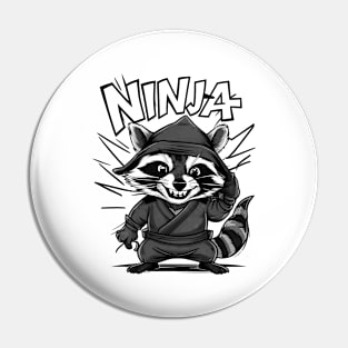 Ninja raccoon cute Pin