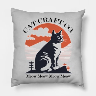 Cat Craft Co - Rising Sun Cat Design Pillow