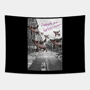 When pigs fly Tapestry