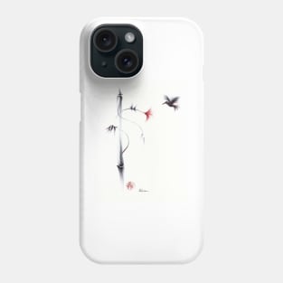 Sweetness - Hummingbird & Flower Painting Phone Case