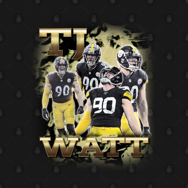 TJ Watt Bootleg Vintage by indigosstuff