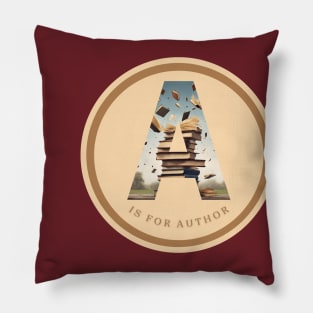 A is for Author Pillow