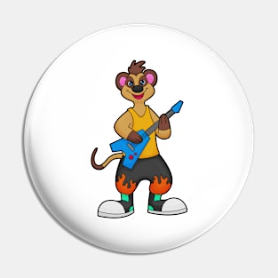 Meerkat as Musician with Guitar Pin