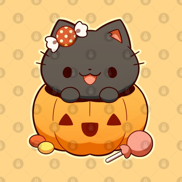 Little Pumpkin Kitty | Halloween by KiiroiKat