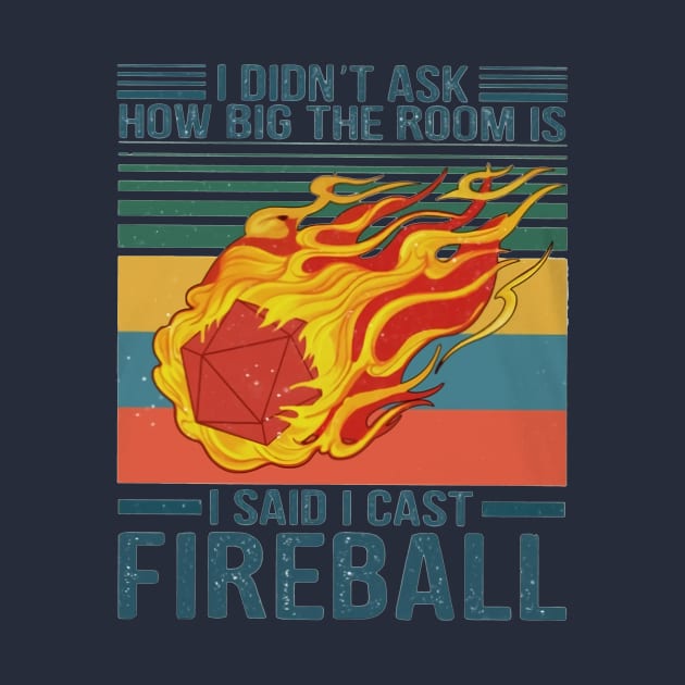 I Didn't Ask How Big The Room Is I Said I Cast Fireball by Distefano