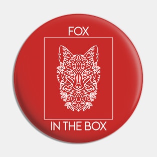 Fox in the box - animal  t-shirt Pin