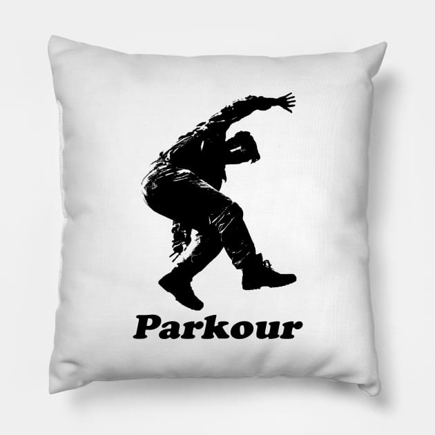 parkour Pillow by rickylabellevie