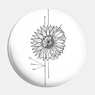 Sunflower Direction Pin