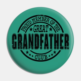 Proud Member of the Great Grandfather Club Pin