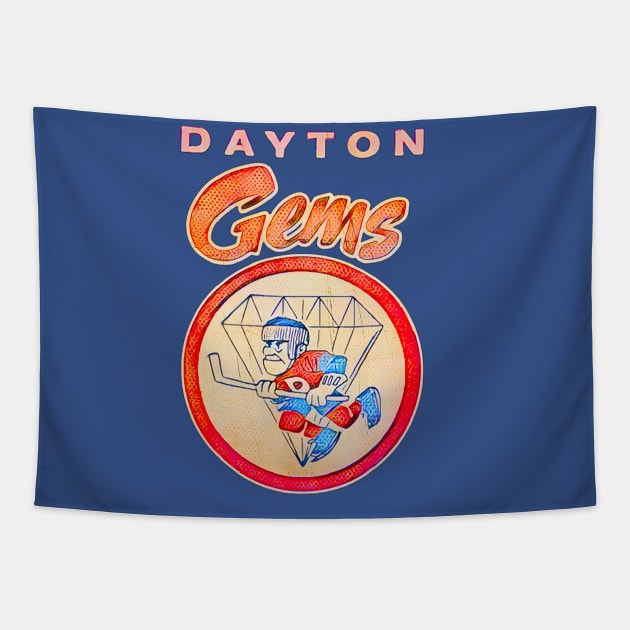 Dayton Gems Hockey Tapestry by Kitta’s Shop