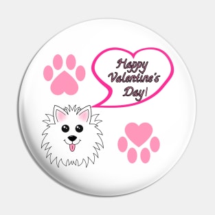 Happy Valentines Day Pattern Pin