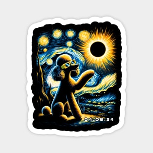 Poodle Eclipse Prowl: Stylish Tee Featuring Elegant Poodles and Eclipse Magnet